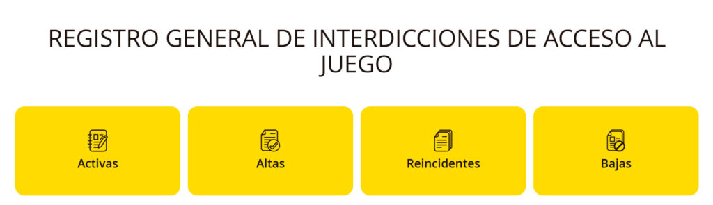 Registro General de Interdicciones de Acceso al Juego (RGIAJ)